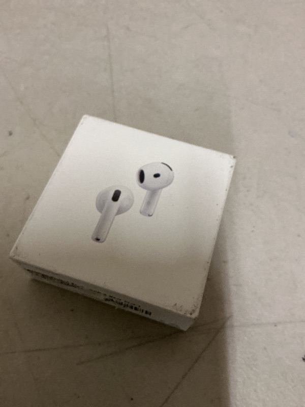 Photo 1 of Apple AirPods 4 Wireless Earbuds, Bluetooth Headphones, with Active Noise Cancellation, Adaptive, Transparency Mode, Personalized Spatial Audio, USB-C Charging Case, Wireless Charging, H2 Chip