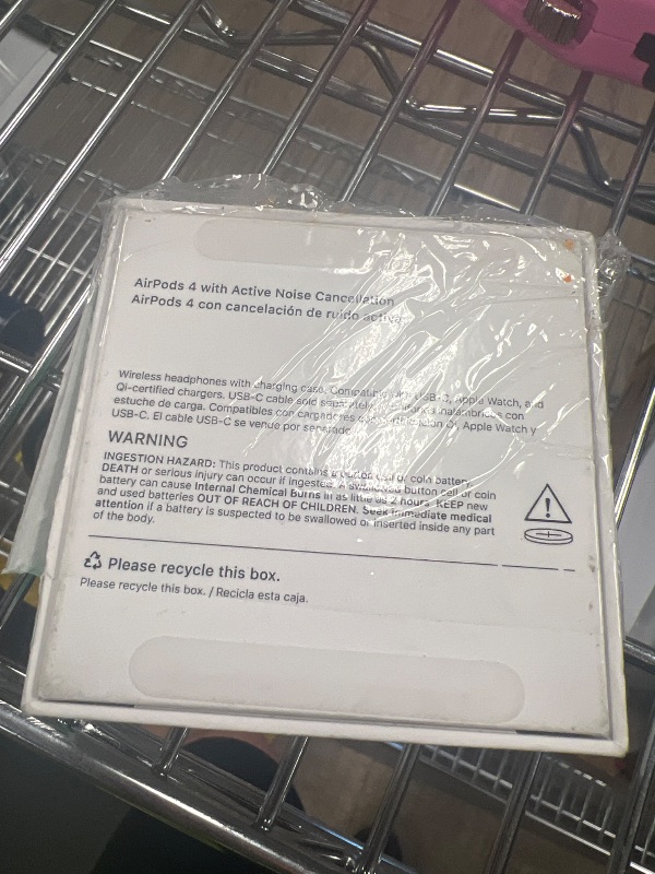 Photo 1 of Apple AirPods 4 Wireless Earbuds, Bluetooth Headphones, with Active Noise Cancellation, Adaptive, Transparency Mode, Personalized Spatial Audio, USB-C Charging Case, Wireless Charging, H2 Chip