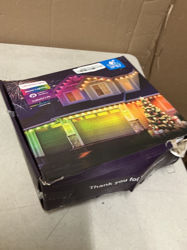 Photo 1 of Permanent Outdoor Lights for House, 200ft Smart RGB LED Outdoor Christmas Lights with App/Remote Control, IP67 Waterproof Lighting with Multi Scene Modes for Daily, Party, Holiday, Garden Decor