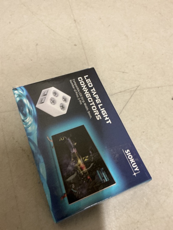 Photo 1 of 20 PCS 2-Pin 8mm Solderless LED Strip Connectors, Reliable and Easy-to-Install, Solidly Connected LED Light Connectors