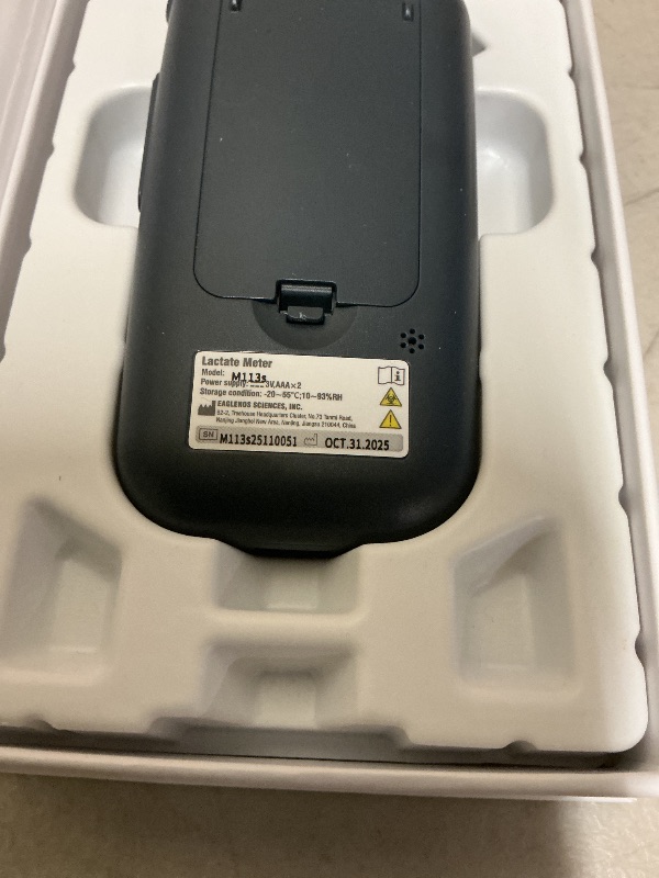 Photo 1 of Eaglenos Lactate Meter for Athletes – 0.8µL Sample, 10s Result, Bluetooth Sync, 800-Test Memory, for Sports Performance Tracking(50 Test Strips Included, Batteries not Included)
