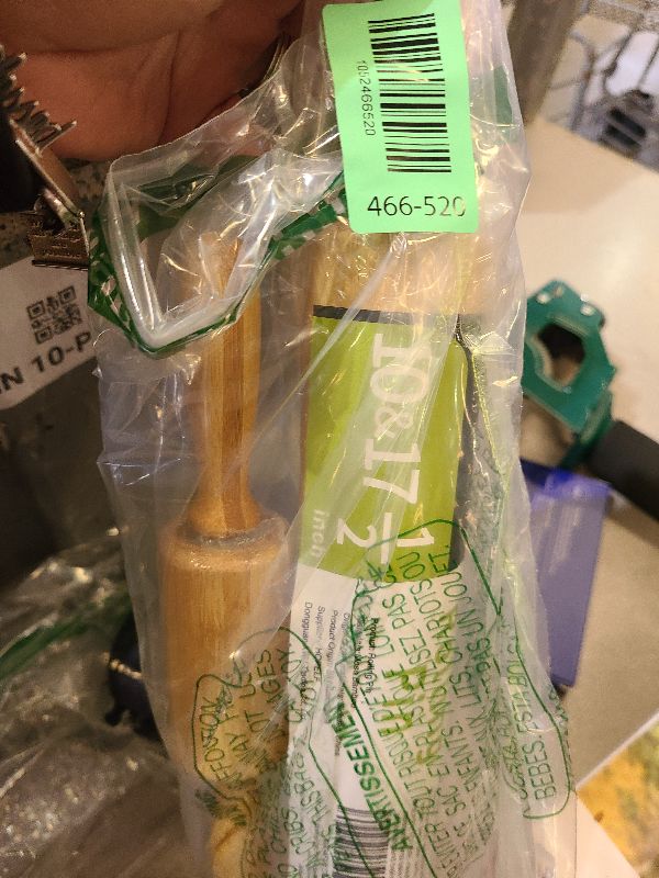 Photo 1 of 2 Pack?10 inch &17.5 inch? Wooden Rolling Pin for Baking - Long Dough Roller for All Baking Needs