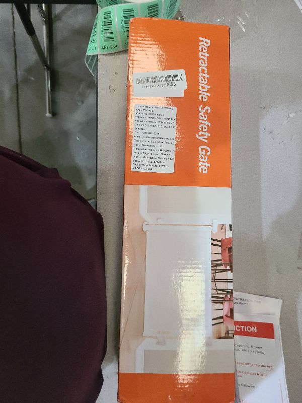 Photo 1 of 14" H Short Dog Gate - Pet Gates Puppy Gate, Mesh Retractable Step Over Pet Fence, Expands Up to 59" Indoor/Outdoor, Small Dog Gates for Doorways & Stairs