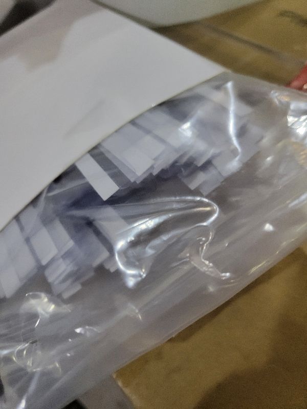 Photo 1 of 2 Inch Insertable Self-Adhesive Tabs with Printable Inserts with File Folder Labels Sticky Plastic Index Clear Divider Stick on File Self Adhesive for Book Page(50 Pieces)