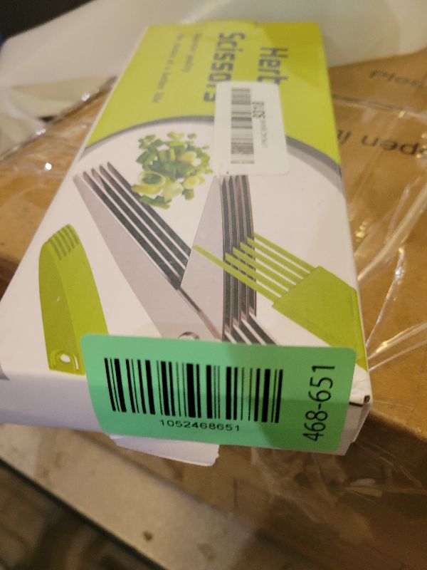 Photo 1 of 2025 Upgraded Herb Scissors, Effortless Herb Shears Cutter Tool with Sharp Stainless Steel Blades for Fresh Herbs, Must-Have Kitchen & Cooking Gadget, Green