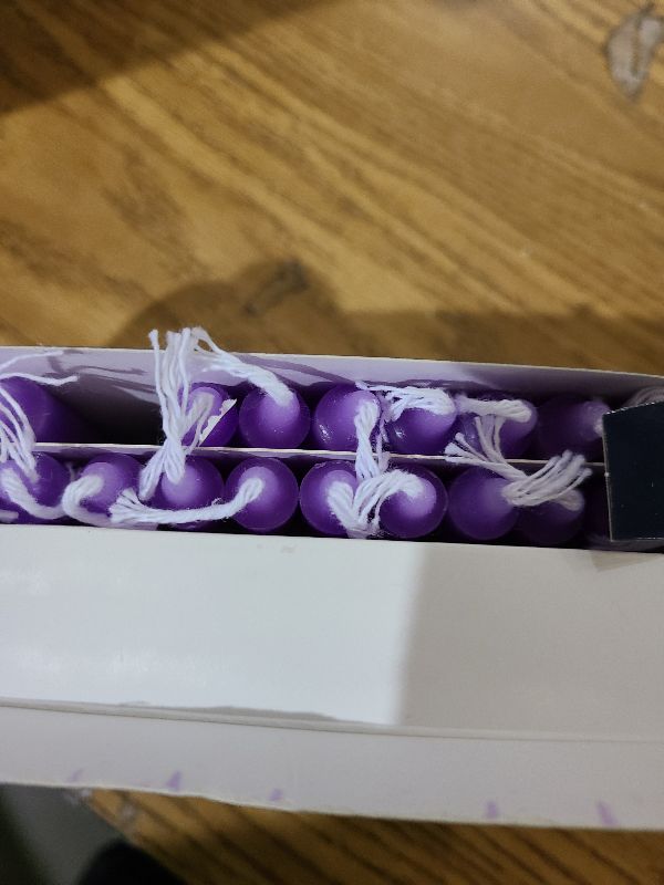 Photo 1 of 24 Pack Purple Spell Chime Candles – Premium Mini Unscented Taper Candles for Rituals, Prayer, Birthdays, Meditation, Altar, Spells, Chime Candles - 4 Inch Tall - Ideal for Witches