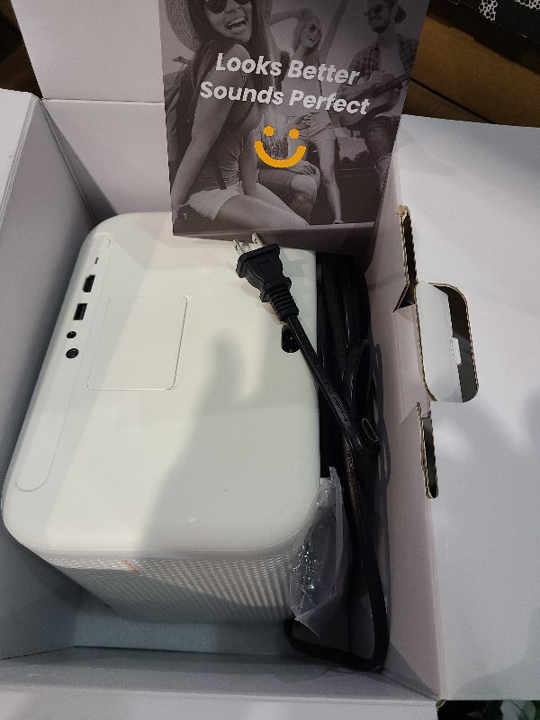 Photo 1 of [Sound by JBL & High Brightness] Yaber Projector with WiFi and Bluetooth, Projector 4K Support, Auto Focus/Keystone Correction, 3D Sound Movie Proyector, Portable projector for Home & Outdoor