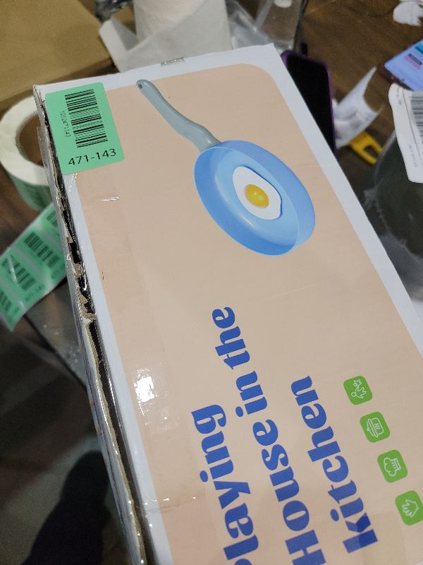 Photo 1 of 130Pcs Kitchen Playset, Toddler Pretend Cooking Play Pots, Pans, Utensils Cookware, Daily Food Fruit Veges, Shopping Storage Basket, Dessert, Prop Money, Learning Gift for Child (White)