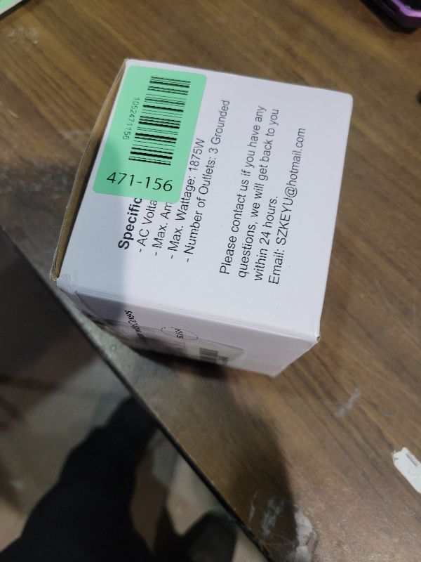 Photo 1 of 2 Pack Outdoor Plug Outlet Splitter, 3 Way Outlets Power Extender with Safe Cover, Heavy Duty Waterproof Multi Plug for Holiday Decorations, Indoor/Outdoor Use, 1875W/15A, ETL Listed, Black