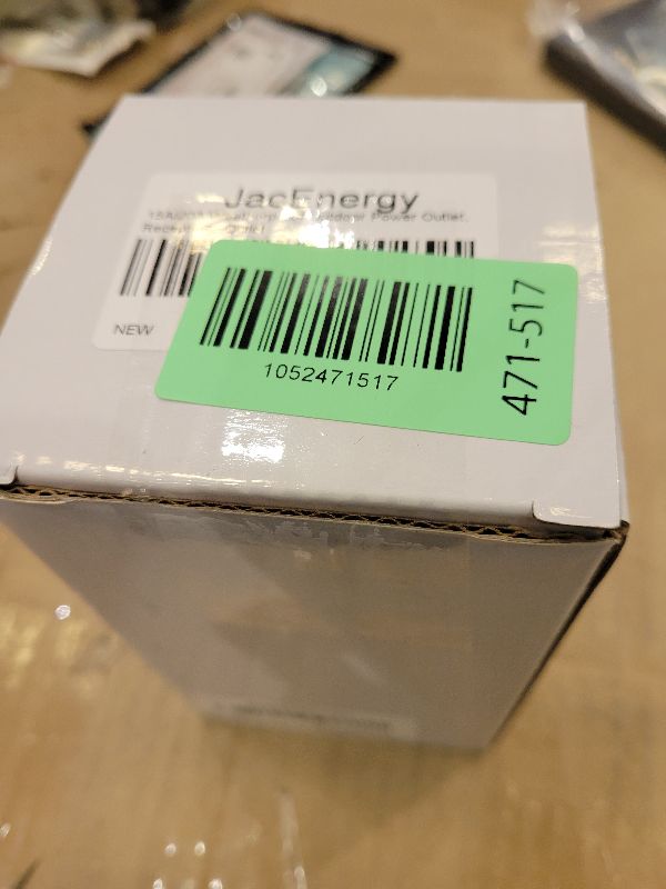 Photo 1 of 15A/20A Weatherproof Outdoor Power Outlet, Receptacle Outlet,125 Volt NEMA 5-15R, Outdoor Electrical Outlet with Integrated 20-Inch Outdoor Extension Cord 12AWG, Outdoor Outlet Cover