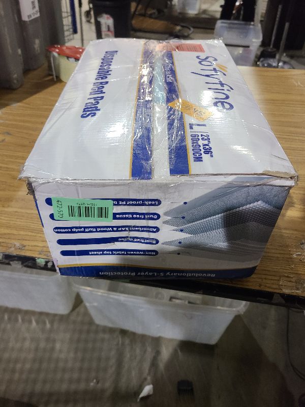 Photo 1 of 100 Count Disposable Beds Pads,23"x36" Waterproof Adults Incontinence Chucks Underpads,Absorbent Leakproof Pee Pads for Kids,Elderly,Extra Large Dog Puppy Training Pad,Baby Changing Liner