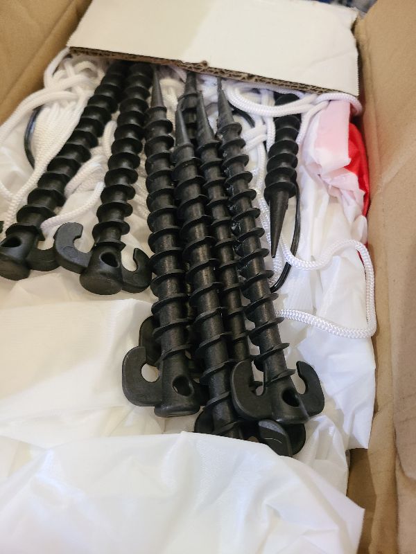 Photo 1 of 15 FT Christmas Inflatables Snowman Outdoor Decorations, Blow Up Snowman with Candy Cane Yard Decor for Garden Lawn Xmas Party