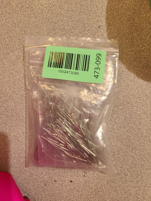Photo 1 of 200 Pcs Flat Head Pins, 2 Sizes Stainless Steel Headpins Straight Pins Long Pin Pin Making Kit for Jewelry Making DIY Crafts Necklaces Bracelets Earrings Makings (Sliver)