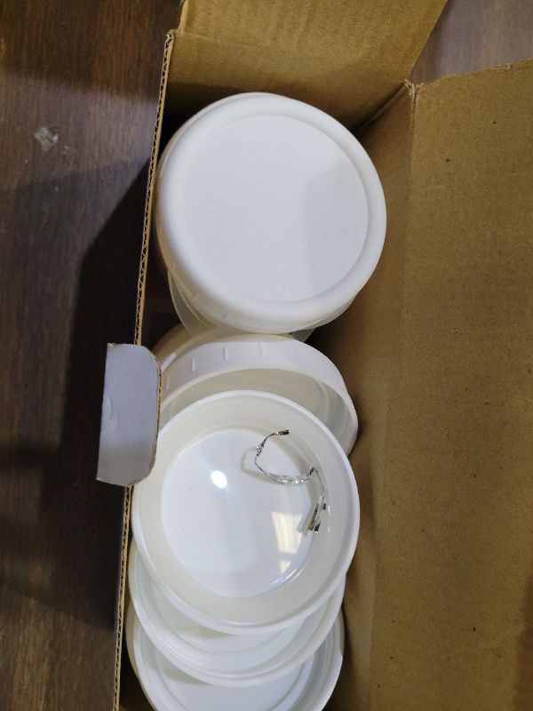 Photo 1 of 18 Pack REGULAR MOUTH Mason Jar Lids for Compatible with Ball, Kerr Regualr Mouth Jars - Plastic Storage Caps for Mason Jars, Canning Jars - Leakproof, Dishwasher Safe & Food Grade - White