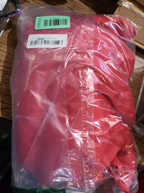 Photo 1 of 2 Panels Red Backdrop Curtain, 10 x 7 Feet Polyester Background Curtains for Parties, Weddings, Baby Showers, Halloween, Christmas, Birthday Party Photoshoot Backdrop Curtains Decorations