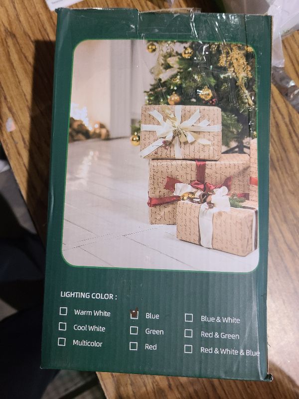 Photo 1 of 1500 LED 470FT Christmas Lights Outdoor, Christmas String Fairy Lights with Timer & Memory, Waterproof 12 Modes Dimmable Twinkle Tree Lights for Home Patio Wedding Party Yard Xmas Decorations, Blue