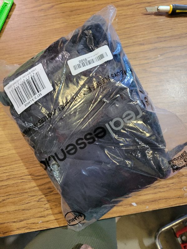 Photo 1 of Real Essentials 3 Pack: Boys' Fleece Athletic Jogger Sweatpants - Kids Teens Active Athletic Pants with Pockets-Set 3,XL(14/16)