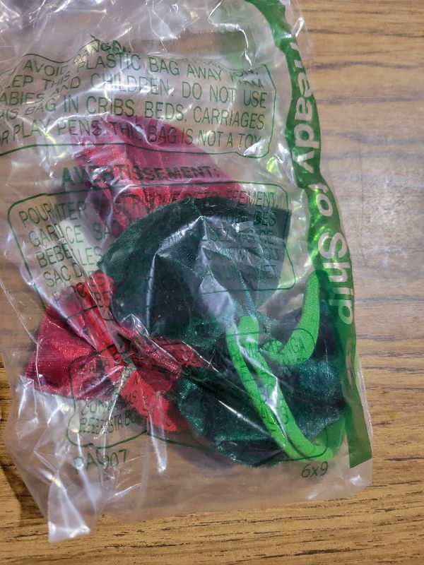 Photo 1 of 2 Pcs Christmas Velvet Ribbon Hair Bows, Tied Bows Handmade Soft Hairbands Bow Elastic Nylon Hair Accessories for Women Girls Baby Kids Teens Gift (Red, Green)