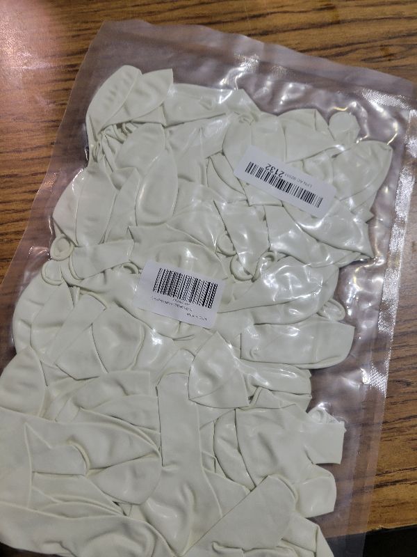 View 3 of 10 inch White Latex Balloons, 100 pcs Thick Party Balloons Birthday Decorations (White)