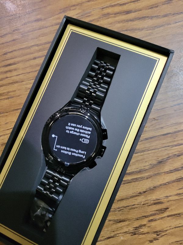 Photo 1 of 2025 Rotating Bezel Smart Watch for Men with Bluetooth Call, Heart Rate, Blood Pressure, SpO2, Sleep Monitor, Waterproof Round Watch with Encoder Knob, 1.32" AMOLED Display, Compatible Android and iOS