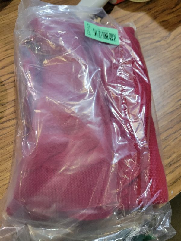 Photo 1 of 36 Inch Red Knitted Christmas Tree Skirt: Small Thick Cable Knit Round Cream Tree Skirt for 4-6FT Tree Rustic Neutral Farmhouse Neutral Christmas Tree Decorations Tree Base Cover