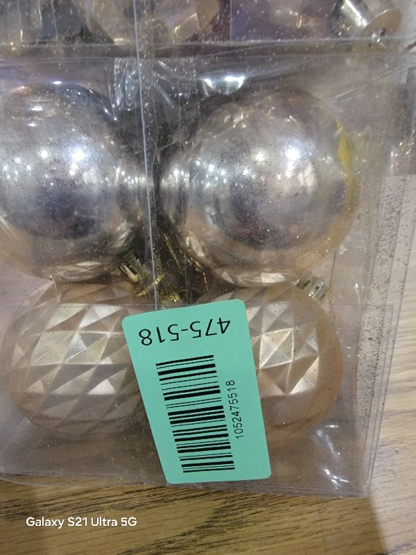 Photo 1 of 100PCS Christmas Ball Ornaments, Assorted Shatterproof Christmas Tree Decorations, Seasonal Decorative Hanging Baubles Decor Set for Xmas/Holiday/Party, Glitter&Painting Ornament Set (Champagne)