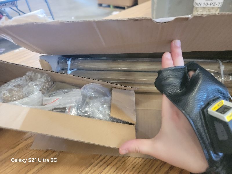 Photo 1 of 2 Pack Weathered Wood Grain Curtain Rods for Windows 66 to 120 Inches 1" Diameter Heavy Duty Window Curtain Rod Adjustable with Solid Finials for Living Room Bedroom Kitchen Farmhouse Outdoor