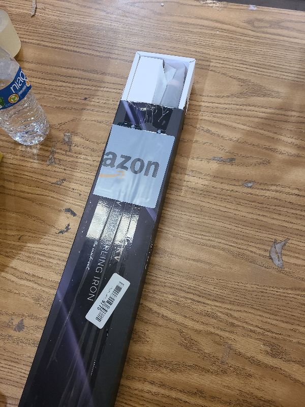 Photo 1 of 1 Inch Extra Long Barrel Curling Iron, Ceramic Tourmaline Curling Wand Professional Dual Voltage