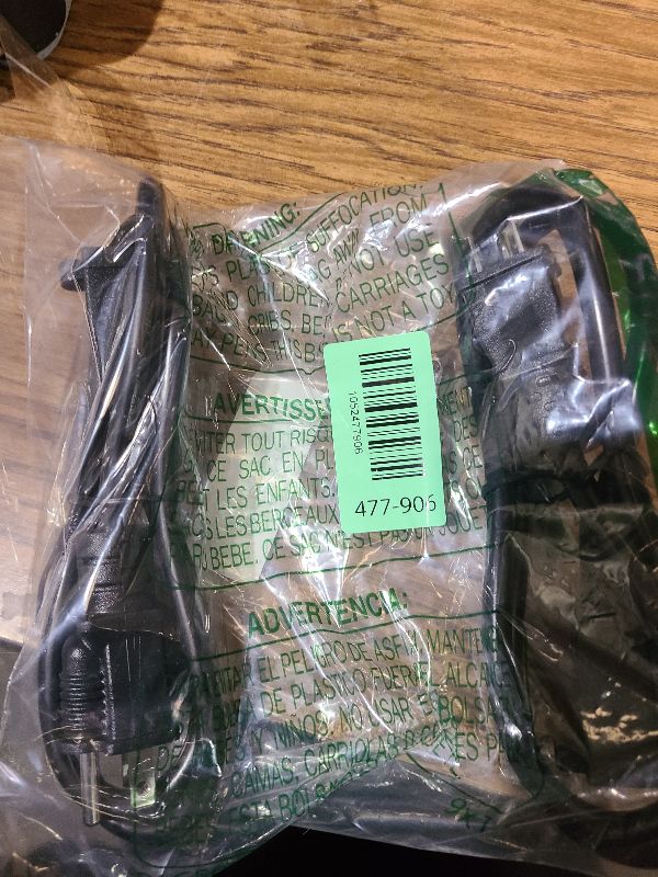 Photo 1 of 2-Pack 3ft Extension Cord Outdoor 16 SJTW AWG Heavy Duty Power Cord 3 Prong, NEMA 5-15P to NEMA 5-15R, Power Cable for Indoor and Outdoor Use, ETL Listed