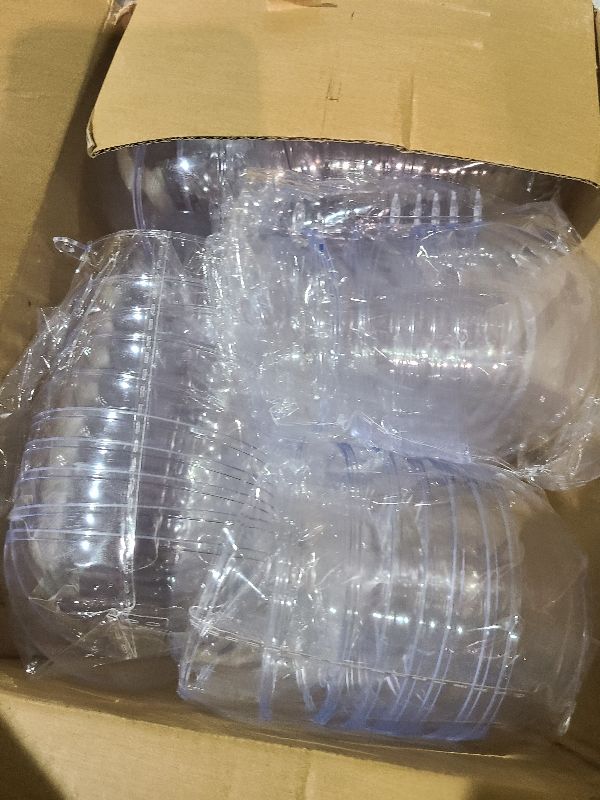 Photo 1 of 20 Pack Clear Plastic Fillable Ornament Ball 3.15''/80mm for Christmas,Holiday, Wedding,Party,Home Decor