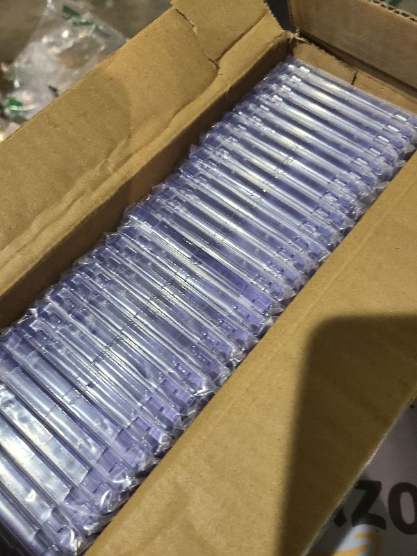 Photo 1 of 30ct Magnetic Card Holder, 35pt One Card Holder Touch for Trading Cards, Protectors Hard Plastic, U-V Protection Magnetic Display Case for Baseball, Game, Sports Cards