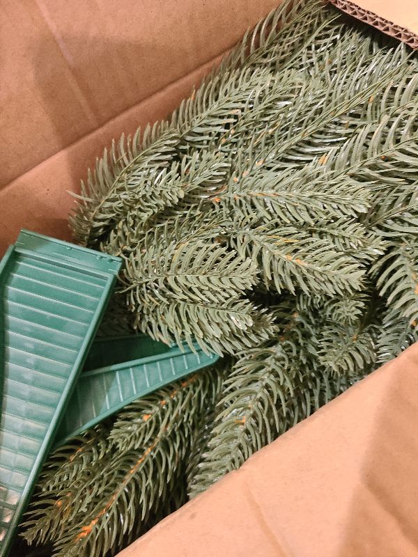 Photo 1 of 3FT Whimsical Christmas Tree Curved Shape Artificial Small Xmas Tree with Metal Base for Indoor Home Decor