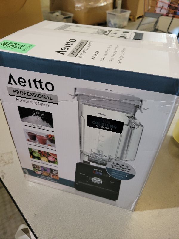 Photo 1 of Aeitto Blender with 1500-Watt Motor, 68 Oz Large Capacity Blenders for Kitchen, Professional Countertop Blenders for Ice Crush, Frozen Drinks, Silver