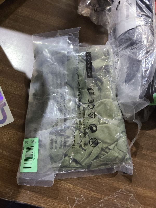 Photo 1 of 114pcs Sage Green Balloons Different Sizes, 18 12 10 5 inch Matte Olive Green Balloons Garland Arch kit for Woodland Baby Shower Jungle Birthday Boho Wedding Decor