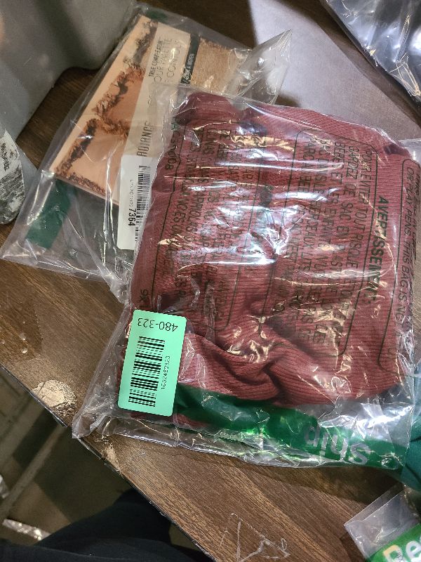 Photo 1 of ANRABESS Women Long Sleeve Shirts Rib Knit Slim Fit Tops Basic Tee 2025 Fall Outfits Casual T-Shirt Underscrubs Layer Clothes Red Brown Medium