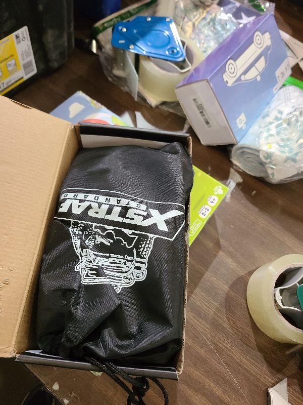 Photo 1 of ?XSTRAP STANDARD Heavy-Duty Block and Tackle Pulley System, 1000LB wCapacity, 5:1 Lifting Power, 50FT Rope Hoist with 2 Soft Loops for Garage, Hunting, Tree Cutting, Deer Hoist, DIY Attic Lift, Black