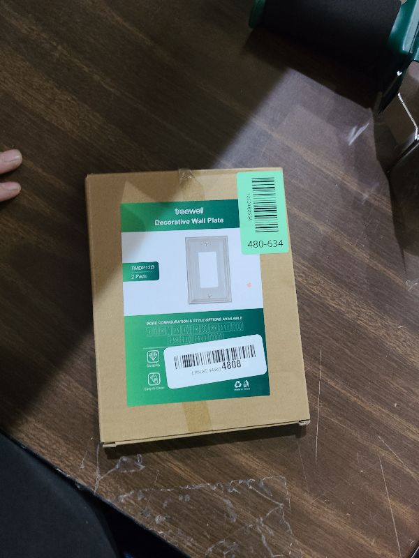 Photo 1 of 2-Pack Decorator Outlet Cover Plate, Brushed Nickel Decorative Switch Plates and Outlet Covers, Durable Zinc Alloy Wall Plates for Electrical Outlets, Receptacle, GFCI Outlet, Dimmer Switch