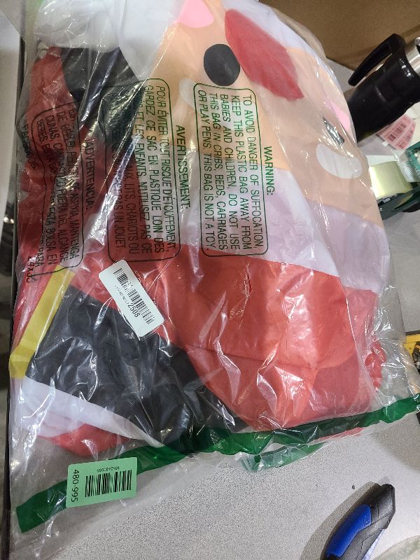 Photo 1 of 7 FT Outdoor Christmas Decorations Inflatables Climbing Santa Claus Decor with LED Lights, Christmas Blow Ups, Xmas Decorations for Window Roof Holiday Yard Party