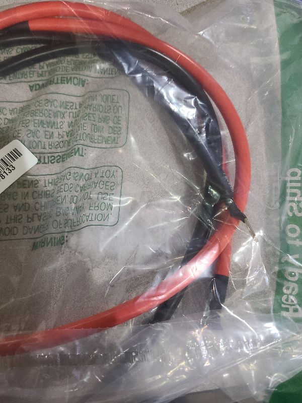 Photo 1 of 4 AWG Battery Cable 4FT 4 Gauge Pure Copper Battery Inverter Cables with 3/8 in Lugs Both Ends Power Inverter Wire Set for Automotive Solar Power Inverter Marine Boat RV Car Motorcycle (4 FT)