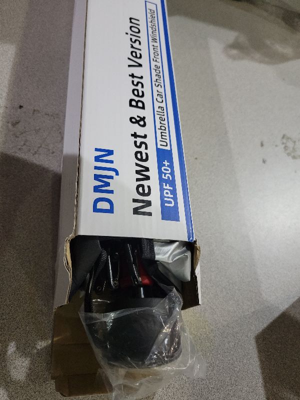 Photo 1 of [Upgrade] DMJN Umbrella Windshield Sun Shade, [Nano-Ice-Crystal Coatings] Umbrella Sunshade for Car - Protect Interior from UV & Keep Car Cooler (Medium)
