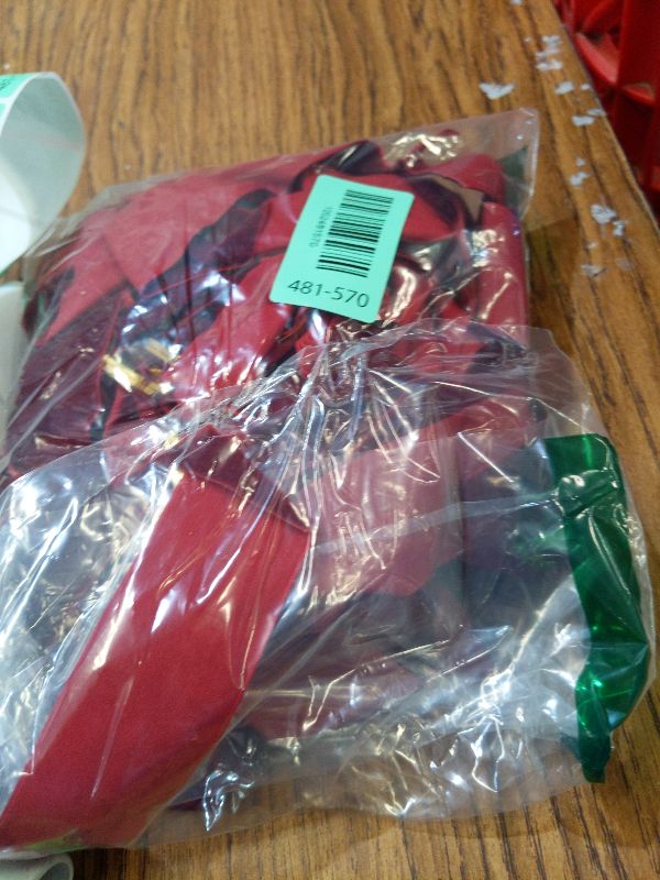 Photo 1 of 8 Pcs Christmas Velvet Bows, 24 x 12 Inch Large Velvet Christmas Wreath Bows Rustic Crafts for Xmas Home Decor Wedding (8 Pcs Burgundy, 24''x12'', Width of 1.5")