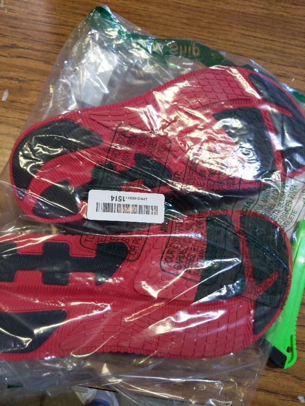 Photo 1 of GPOS Mens Sport Recovery Sandals Plantar Fasciitis Arch Support Thick Cushion Slides Sandals Lightweight Comfort Orthotic Open Toe Slippers Black Red Size 9