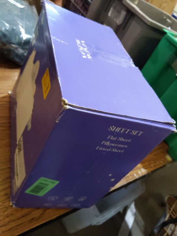 Photo 1 of XOOX Linen King Sheet Set Egyptian Cotton - 1500 Thread Count 4 PC Egyptian Cotton Sheets King Size, Luxury Sateen Sheets, Cooling High Thread Count Deep Pocket Sheet, Fits Upto 19" - Taupe