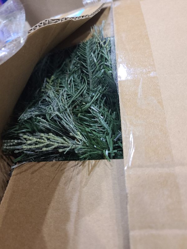 Photo 1 of 2 Pack 24 Inch Lighted Outdoor Christmas Tree with Dual Color LED Lights, Remote Control Battery Operated Pre-lit Pathway Urn Filler, Christmas Porch Decorations for Home, Porch & Yard