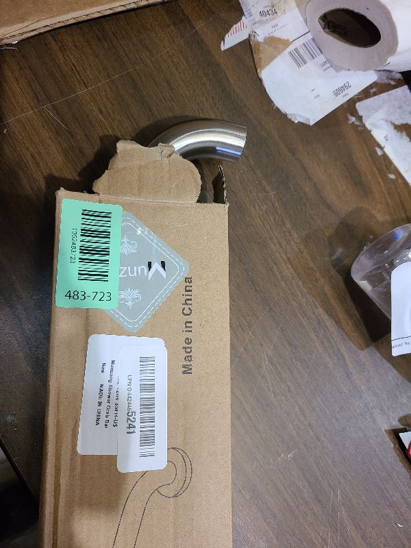 Photo 1 of 12 Inch Anti Slip Shower Grab Bar, Munzong Stainless Steel Bathroom Grab Bar, Satin Brushed Nickel Knurled Bathroom Balance Bar,Safety Hand Rail Support Handicap Elderly Senior Assist Bath Handle