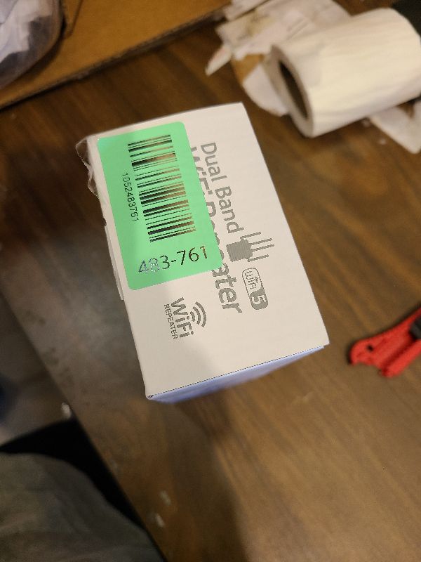 Photo 1 of 12880 Sq.Ft Range WiFi Extender Signal Booster Dual Band 5GHz/2.4GHz, 105-Device Compatibility, Simple Installation, WiFi Extender