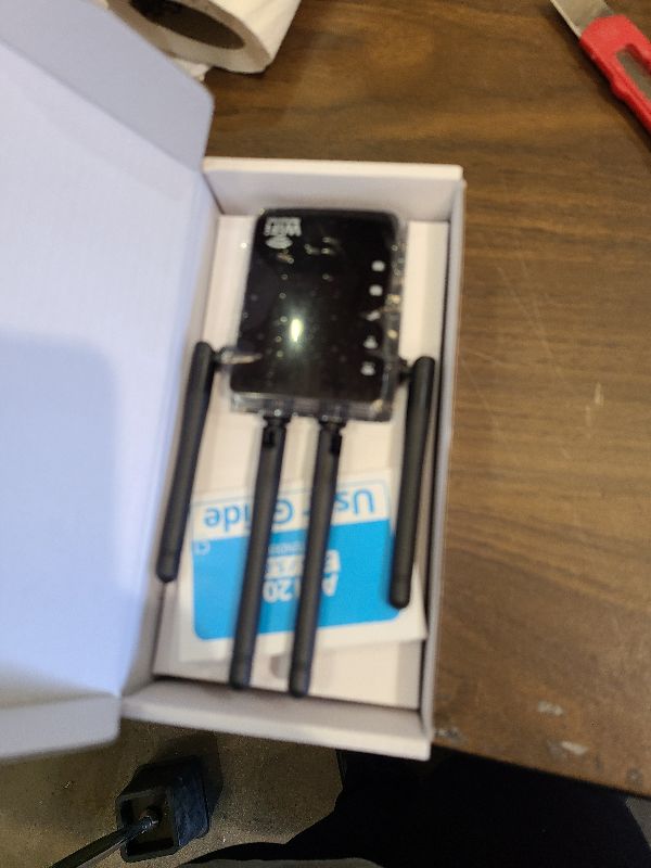 Photo 1 of 12880 Sq.Ft Range WiFi Extender Signal Booster Dual Band 5GHz/2.4GHz, 105-Device Compatibility, Simple Installation, WiFi Extender