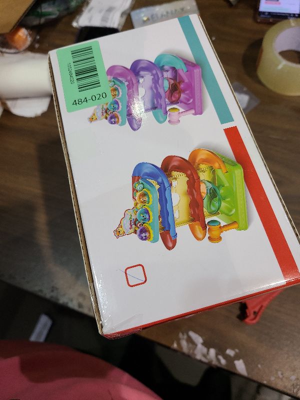 Photo 1 of 2-in-1 Rolling Ball & Car Ramp Race Track for Toddlers, Hammer Ball Drop Toy for Boys & Girls, Interactive Toys w/Sensor Lights - Montessori STEM Learning Toys - Brithday Gift for Kids 1-5+ Year Old