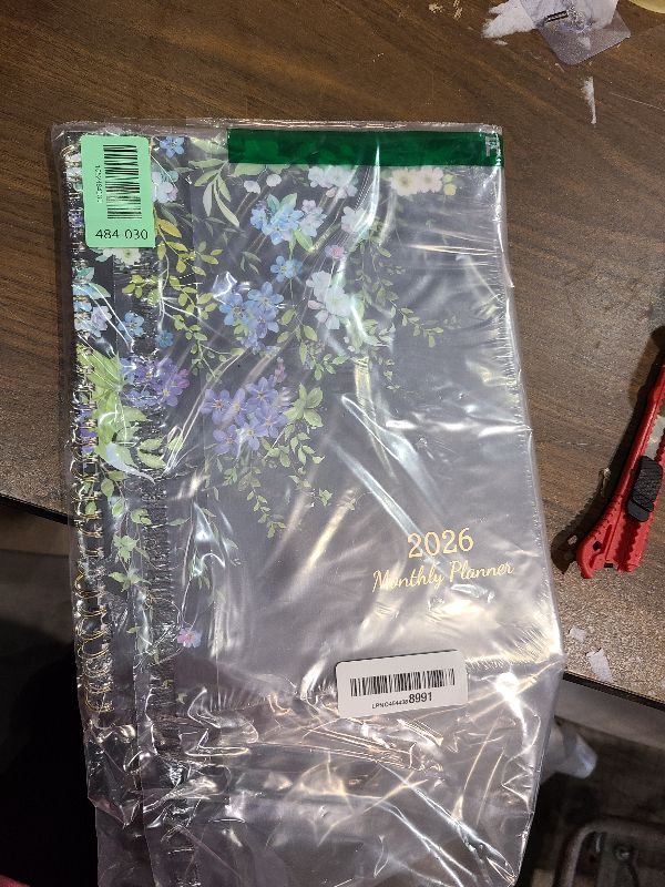 Photo 1 of 2026 Monthly Planner - 9'' x 11'', Large 12 Monthly Calendar/Planner 2026, Jan. 2026 - DEC. 2026, 2026 Calendar Planner with Twin-wire Binding, Note Pages, Tabs, Inner Pocket, Thick Paper