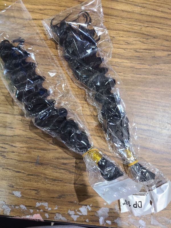 Photo 1 of Aikebi Braiding Human Hair 100g 16 Inch Natural Color Deep Water Wave Bulk Human Hair for Braiding No Weft Brazilian Virgin Curly Human Hair Extensions for Boho Braids